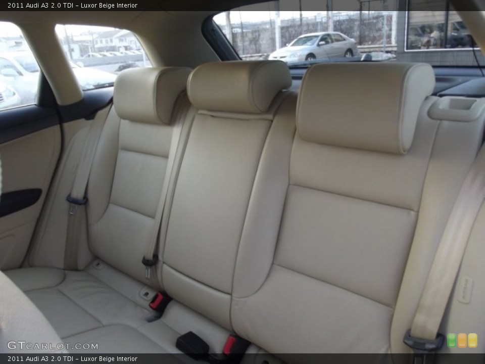 Luxor Beige Interior Rear Seat for the 2011 Audi A3 2.0 TDI #89090258