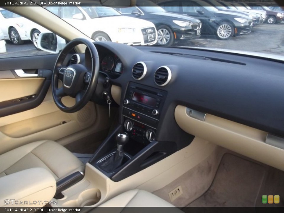 Luxor Beige Interior Dashboard for the 2011 Audi A3 2.0 TDI #89090327