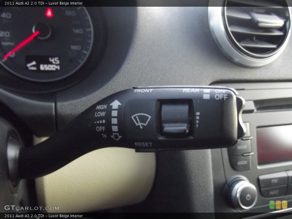 Luxor Beige Interior Controls for the 2011 Audi A3 2.0 TDI #89090621
