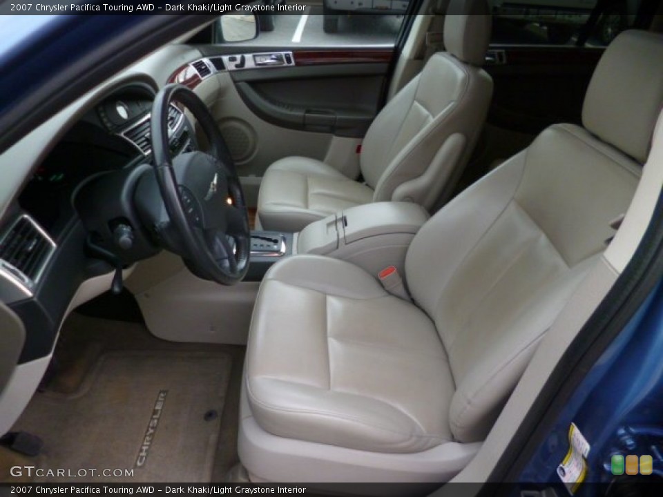 Dark Khaki/Light Graystone Interior Front Seat for the 2007 Chrysler Pacifica Touring AWD #89093606