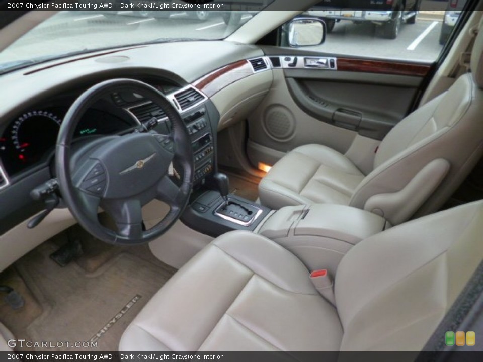 Dark Khaki/Light Graystone Interior Prime Interior for the 2007 Chrysler Pacifica Touring AWD #89093741