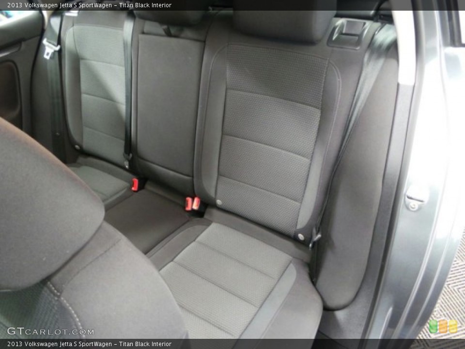 Titan Black Interior Rear Seat for the 2013 Volkswagen Jetta S SportWagen #89094362