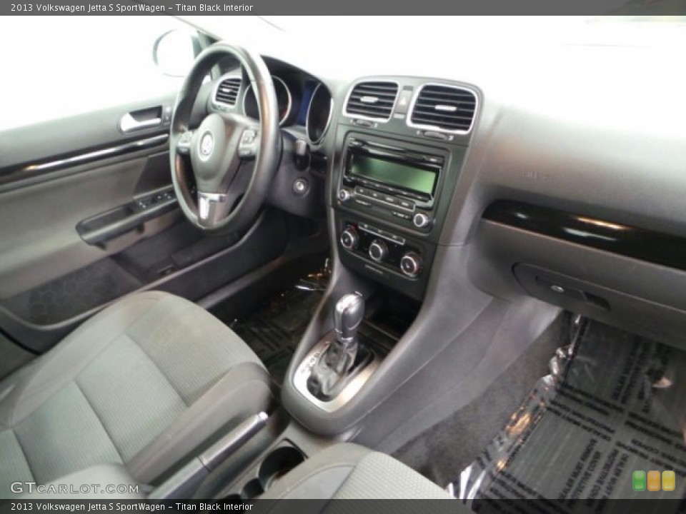 Titan Black Interior Dashboard for the 2013 Volkswagen Jetta S SportWagen #89094644