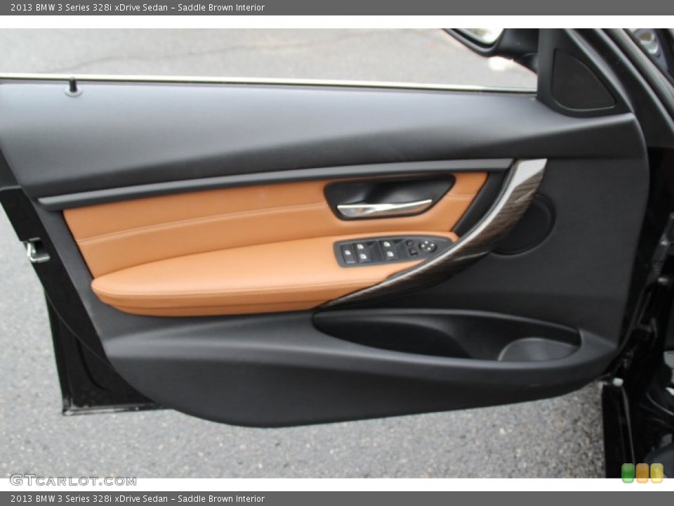 Saddle Brown Interior Door Panel for the 2013 BMW 3 Series 328i xDrive Sedan #89094704