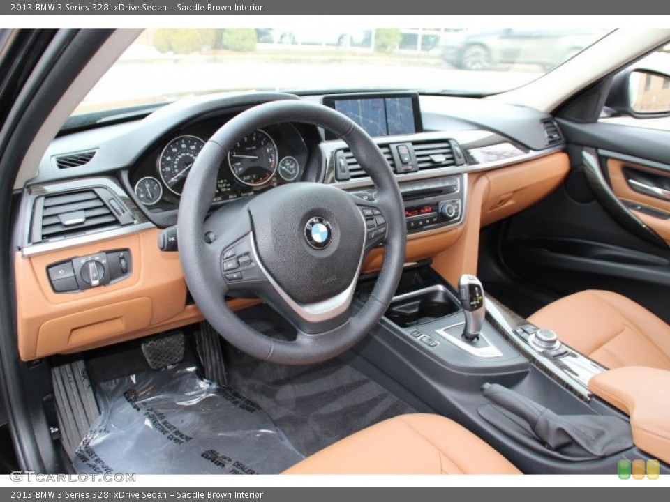 Saddle Brown Interior Photo for the 2013 BMW 3 Series 328i xDrive Sedan #89094725