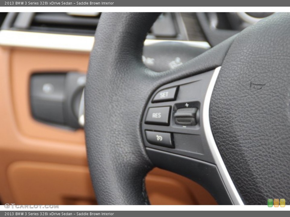Saddle Brown Interior Controls for the 2013 BMW 3 Series 328i xDrive Sedan #89094860