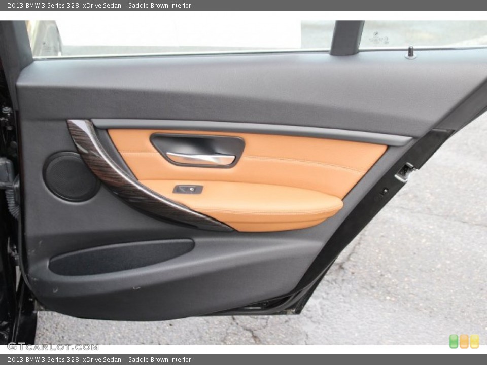 Saddle Brown Interior Door Panel for the 2013 BMW 3 Series 328i xDrive Sedan #89094982