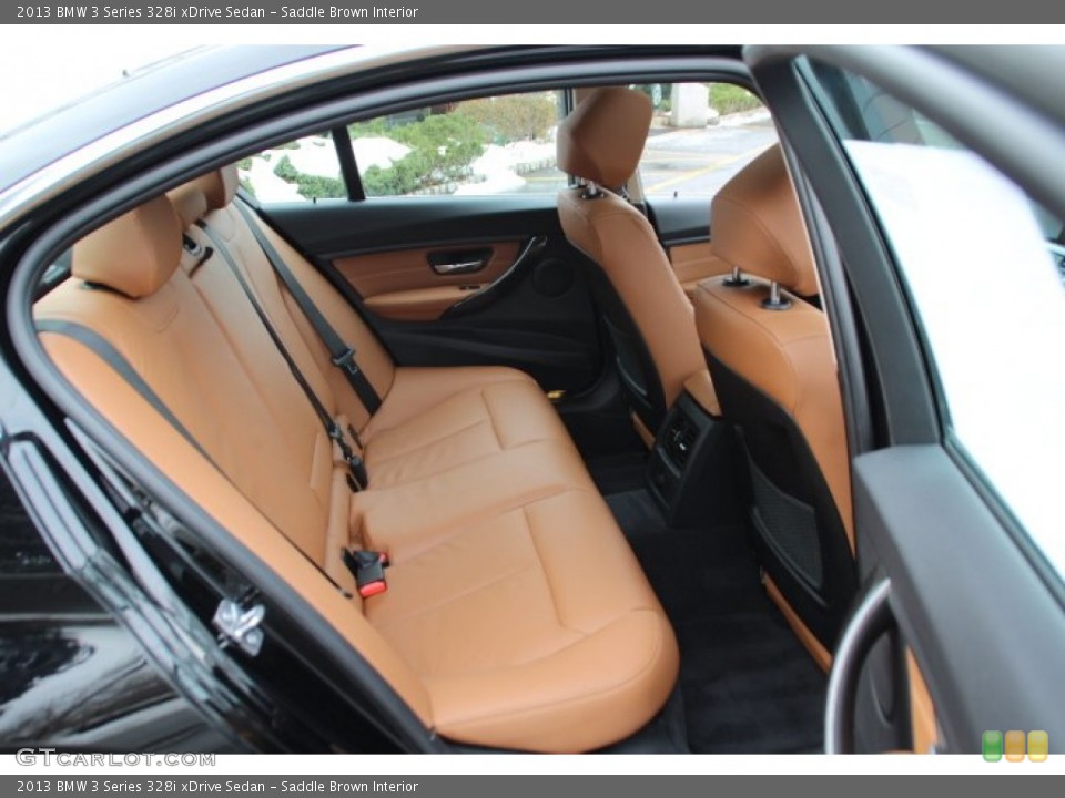 Saddle Brown Interior Rear Seat for the 2013 BMW 3 Series 328i xDrive Sedan #89095006