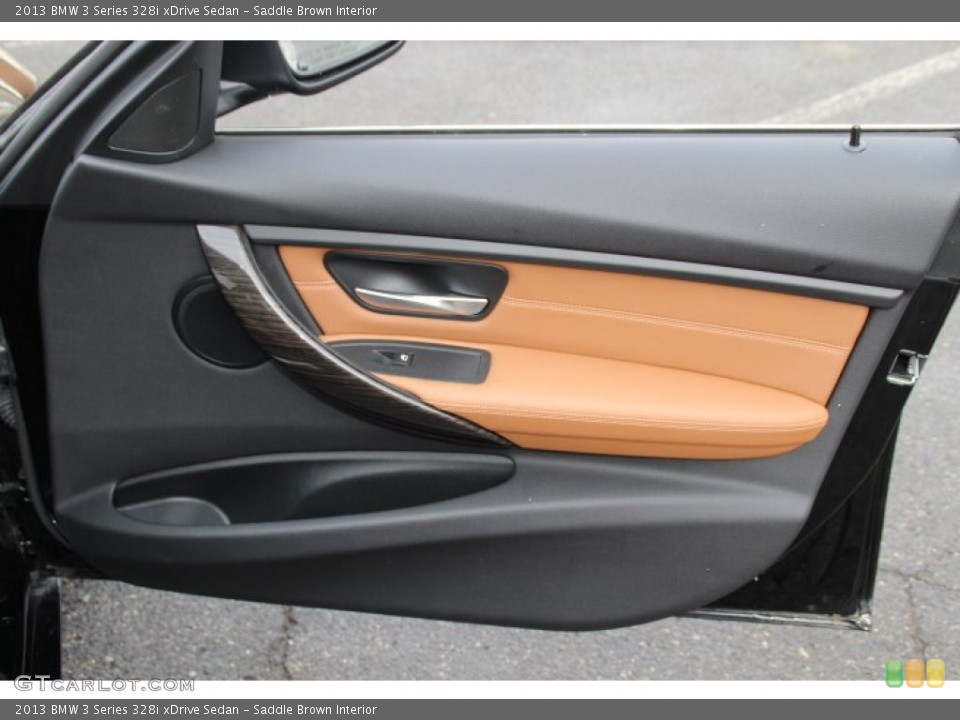 Saddle Brown Interior Door Panel for the 2013 BMW 3 Series 328i xDrive Sedan #89095022