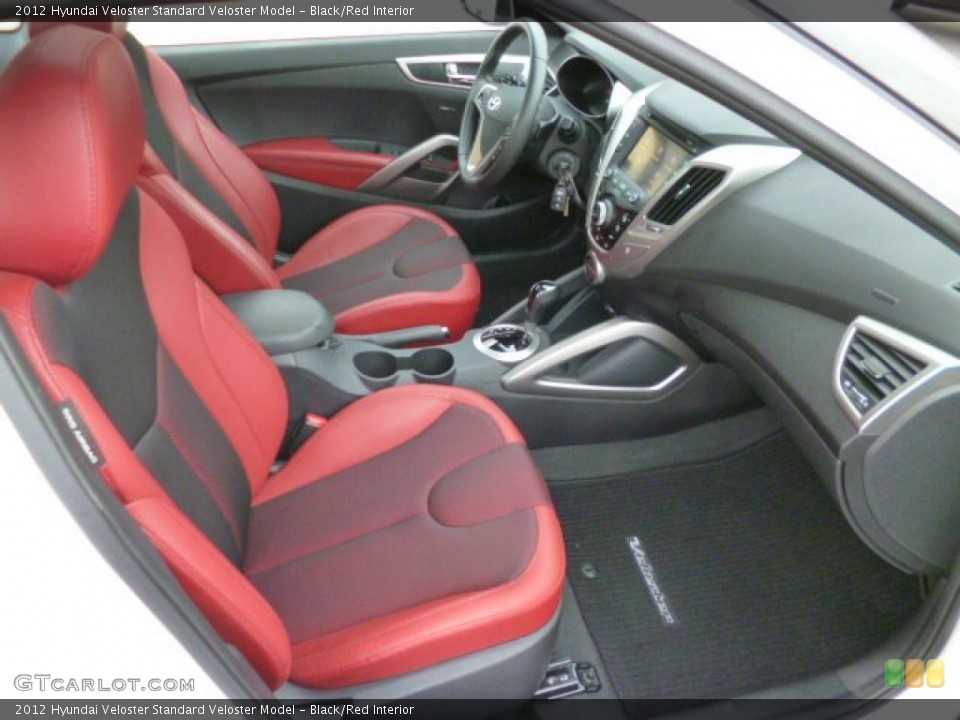 Black/Red Interior Front Seat for the 2012 Hyundai Veloster  #89095940