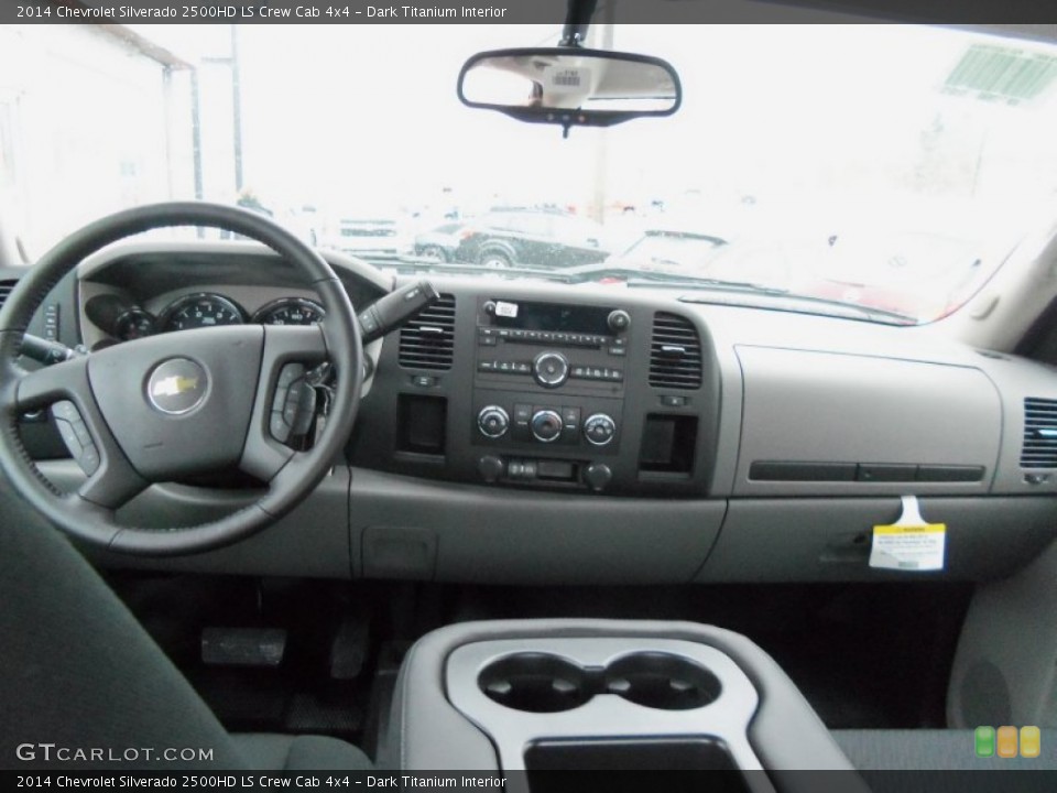 Dark Titanium Interior Dashboard for the 2014 Chevrolet Silverado 2500HD LS Crew Cab 4x4 #89097929