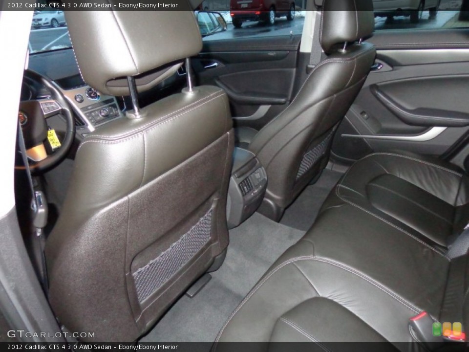 Ebony/Ebony Interior Rear Seat for the 2012 Cadillac CTS 4 3.0 AWD Sedan #89101873