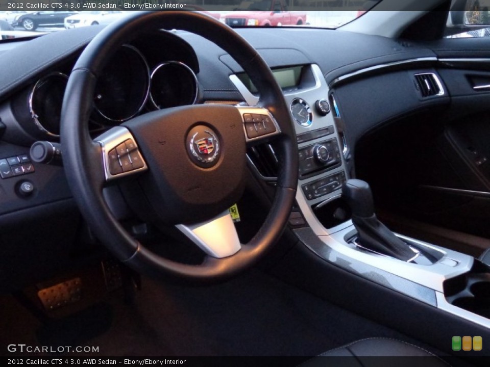 Ebony/Ebony Interior Dashboard for the 2012 Cadillac CTS 4 3.0 AWD Sedan #89101898