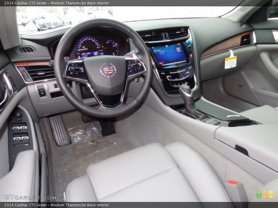 Medium Titanium/Jet Black Interior Photo for the 2014 Cadillac CTS Sedan #89102405