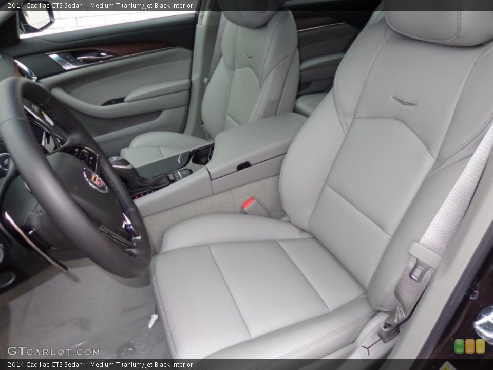 Medium Titanium/Jet Black Interior Front Seat for the 2014 Cadillac CTS Sedan #89102423