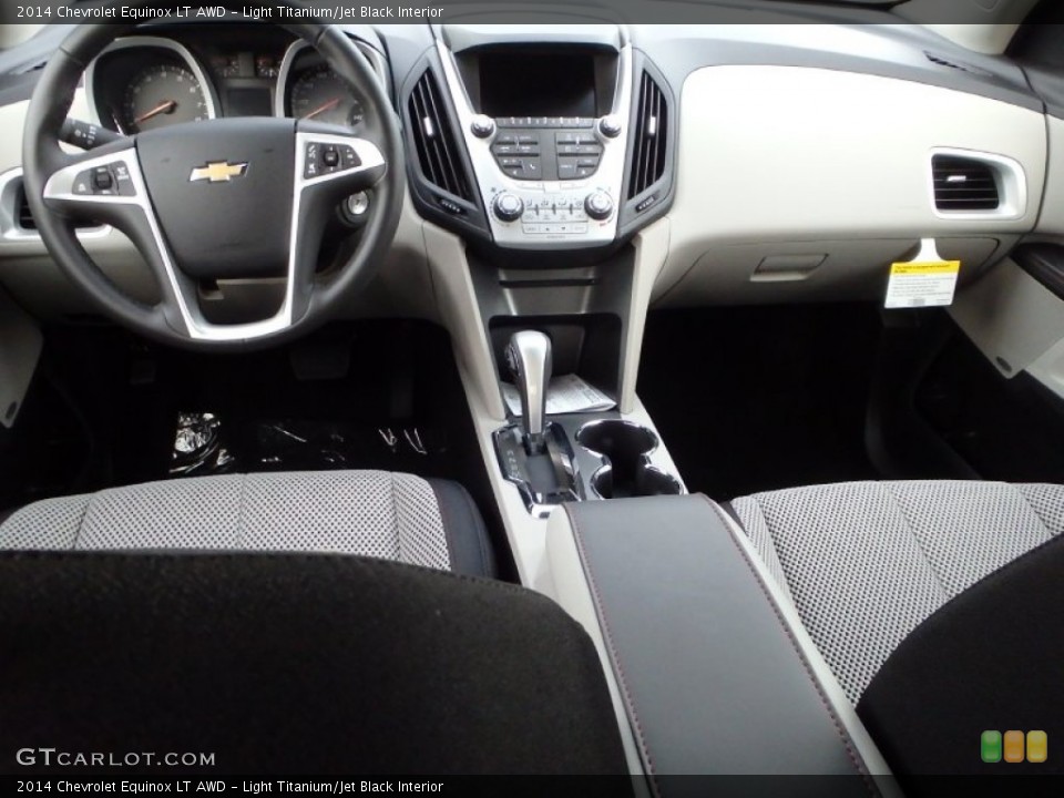 Light Titanium/Jet Black Interior Dashboard for the 2014 Chevrolet Equinox LT AWD #89102582