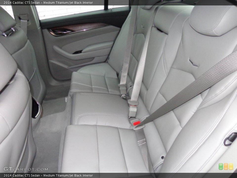 Medium Titanium/Jet Black Interior Rear Seat for the 2014 Cadillac CTS Sedan #89102846