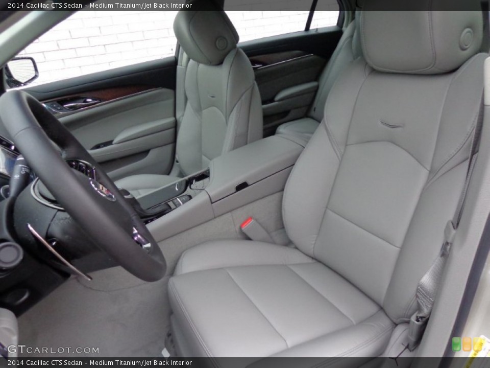 Medium Titanium/Jet Black Interior Front Seat for the 2014 Cadillac CTS Sedan #89102891