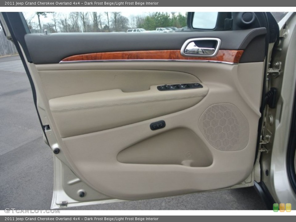 Dark Frost Beige/Light Frost Beige Interior Door Panel for the 2011 Jeep Grand Cherokee Overland 4x4 #89103023