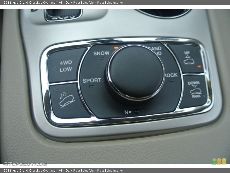 Dark Frost Beige/Light Frost Beige Interior Controls for the 2011 Jeep Grand Cherokee Overland 4x4 #89103086