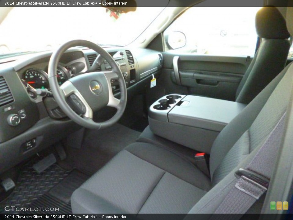 Ebony Interior Prime Interior for the 2014 Chevrolet Silverado 2500HD LT Crew Cab 4x4 #89103356