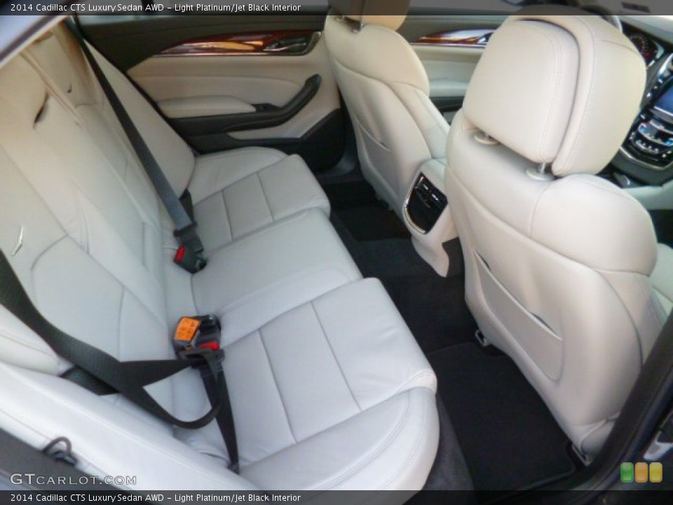 Light Platinum/Jet Black Interior Rear Seat for the 2014 Cadillac CTS Luxury Sedan AWD #89103641