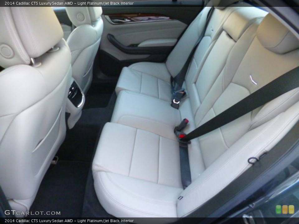 Light Platinum/Jet Black Interior Rear Seat for the 2014 Cadillac CTS Luxury Sedan AWD #89103659