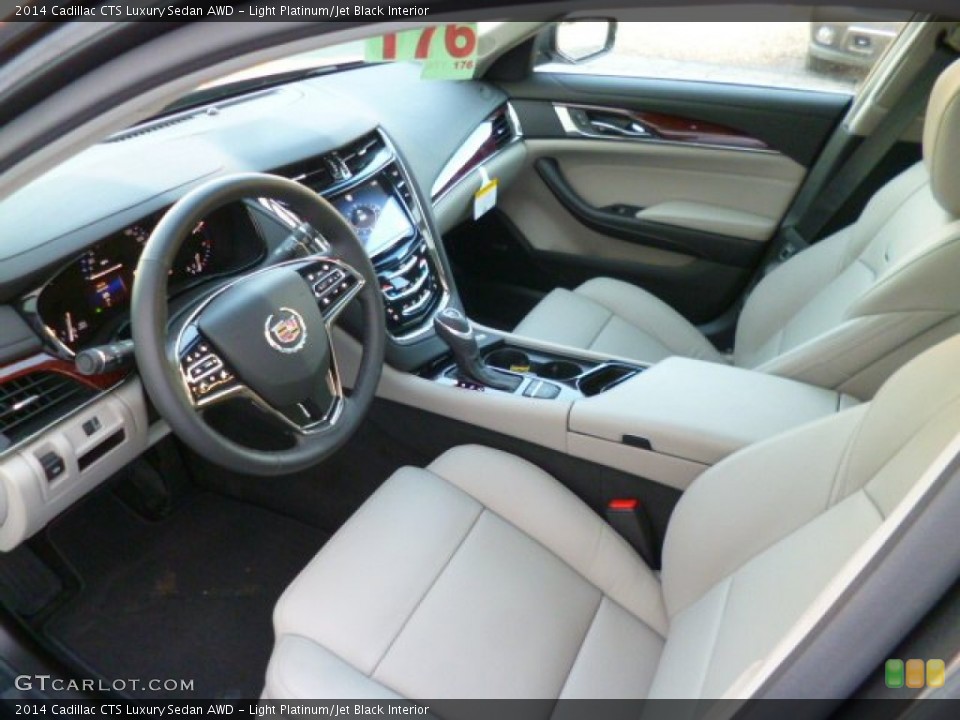 Light Platinum/Jet Black Interior Prime Interior for the 2014 Cadillac CTS Luxury Sedan AWD #89103707
