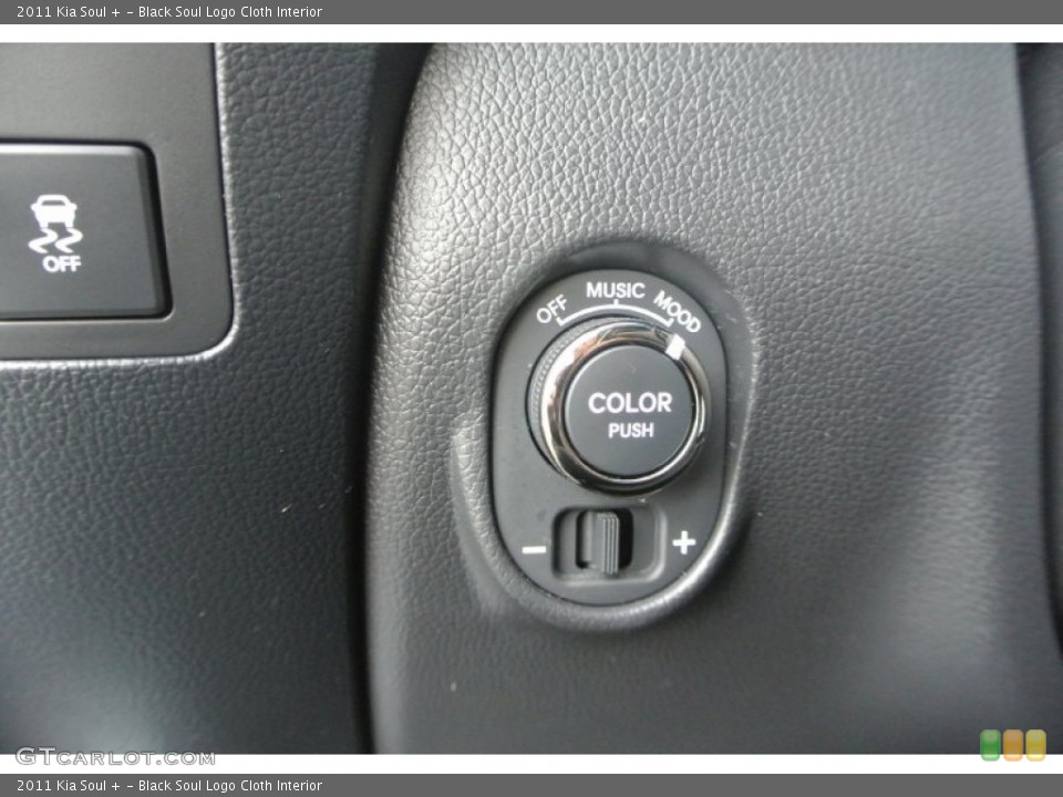 Black Soul Logo Cloth Interior Controls for the 2011 Kia Soul + #89103740