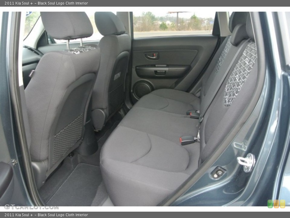 Black Soul Logo Cloth Interior Rear Seat for the 2011 Kia Soul + #89103758