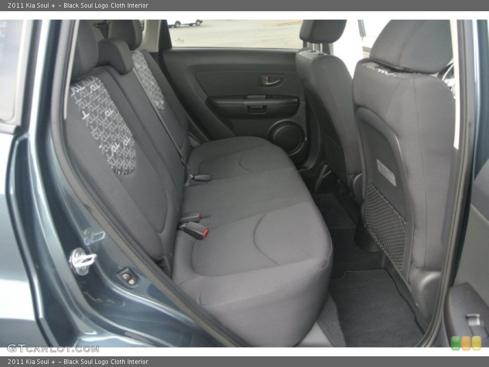 Black Soul Logo Cloth Interior Rear Seat for the 2011 Kia Soul + #89103809