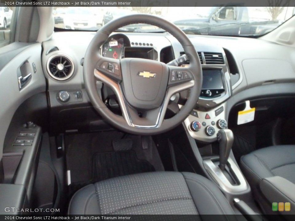 Jet Black/Dark Titanium Interior Dashboard for the 2014 Chevrolet Sonic LTZ Hatchback #89104748