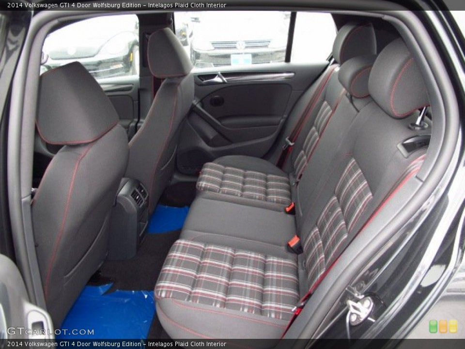 Intelagos Plaid Cloth Interior Rear Seat for the 2014 Volkswagen GTI 4 Door Wolfsburg Edition #89108552