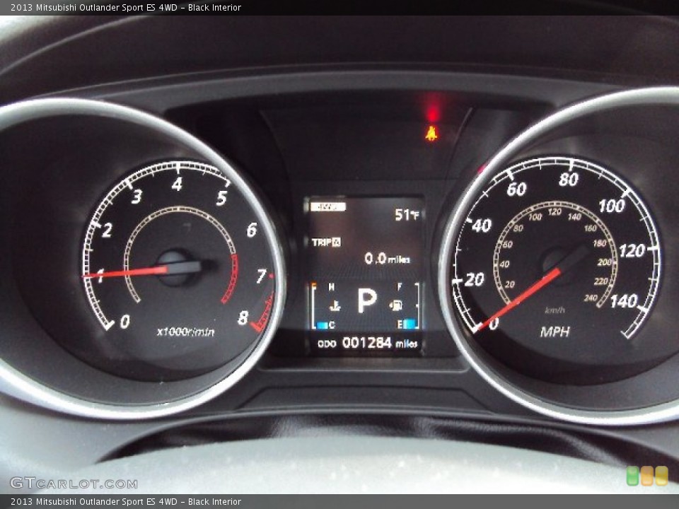 Black Interior Gauges for the 2013 Mitsubishi Outlander Sport ES 4WD #89111207
