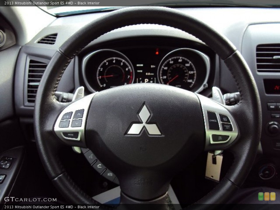 Black Interior Steering Wheel for the 2013 Mitsubishi Outlander Sport ES 4WD #89111225