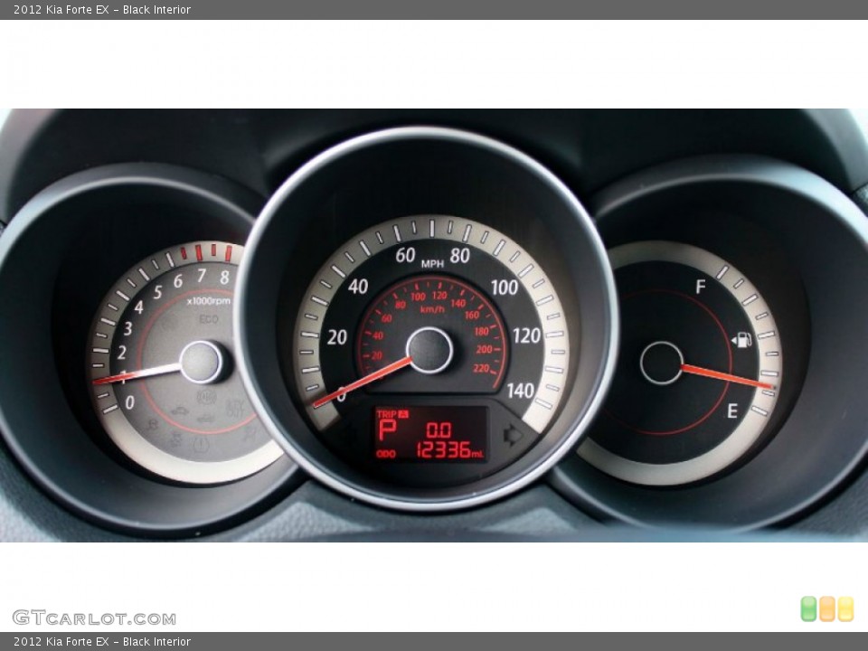 Black Interior Gauges for the 2012 Kia Forte EX #89114051