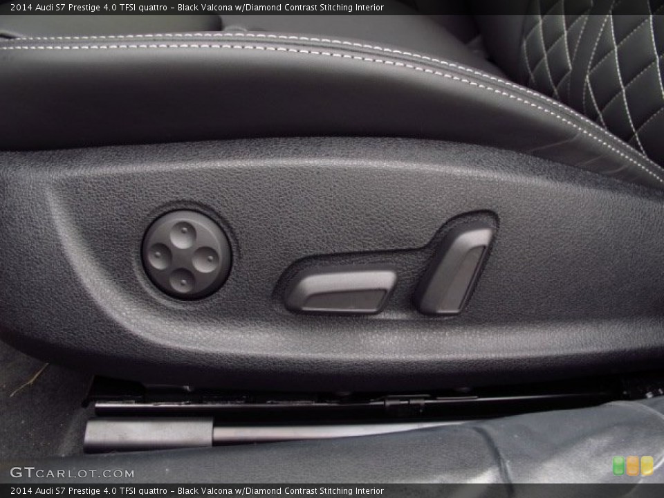 Black Valcona w/Diamond Contrast Stitching Interior Controls for the 2014 Audi S7 Prestige 4.0 TFSI quattro #89114075