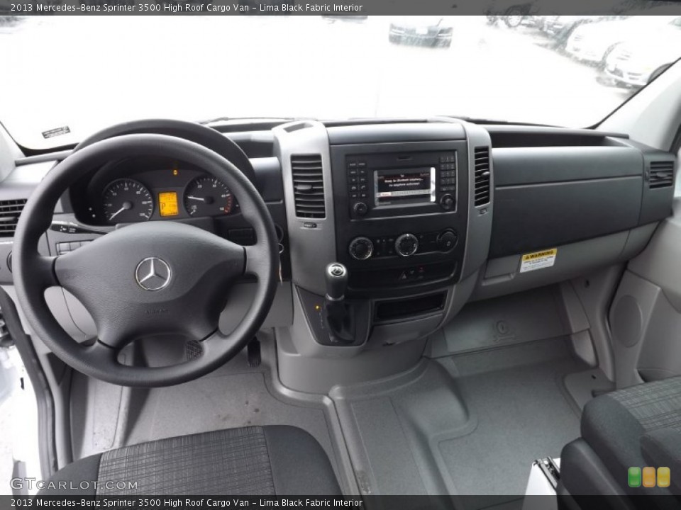 Lima Black Fabric Interior Photo for the 2013 Mercedes-Benz Sprinter 3500 High Roof Cargo Van #89114804