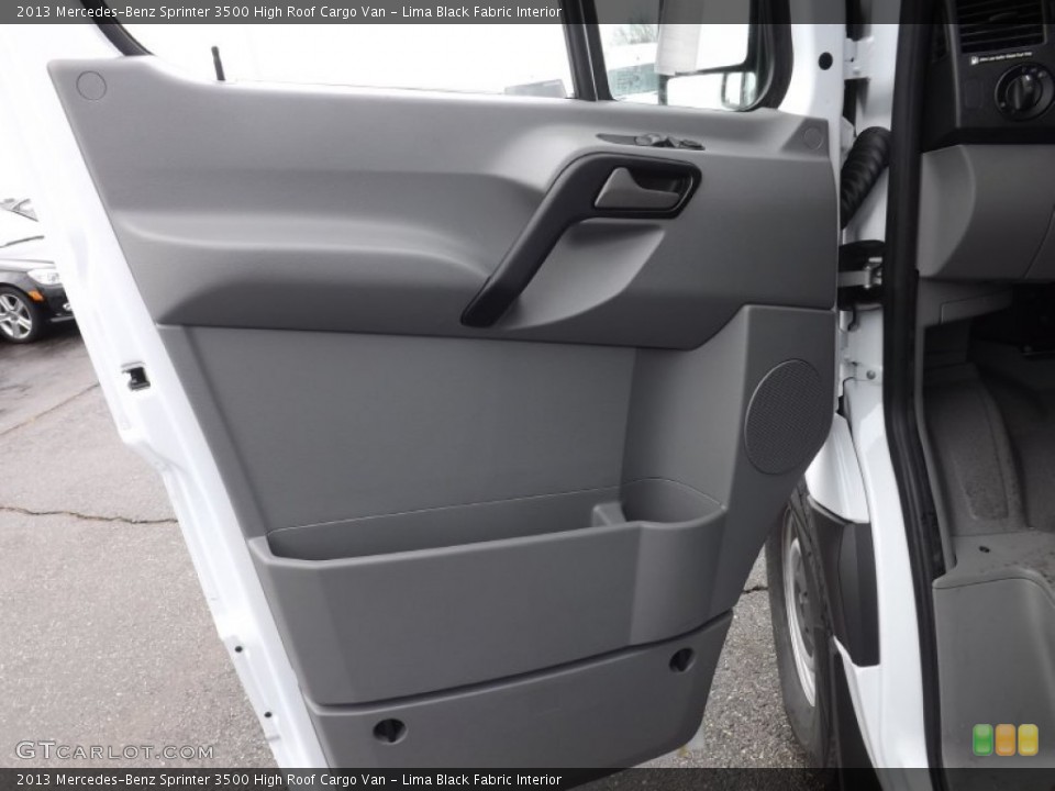Lima Black Fabric Interior Door Panel for the 2013 Mercedes-Benz Sprinter 3500 High Roof Cargo Van #89114876