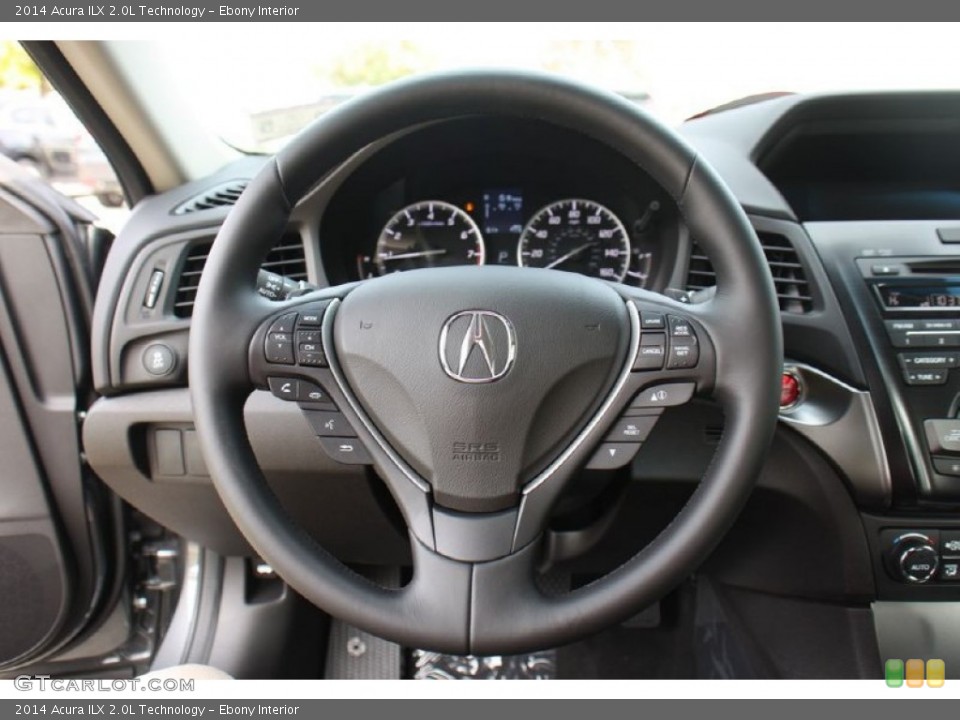 Ebony Interior Steering Wheel for the 2014 Acura ILX 2.0L Technology #89115812