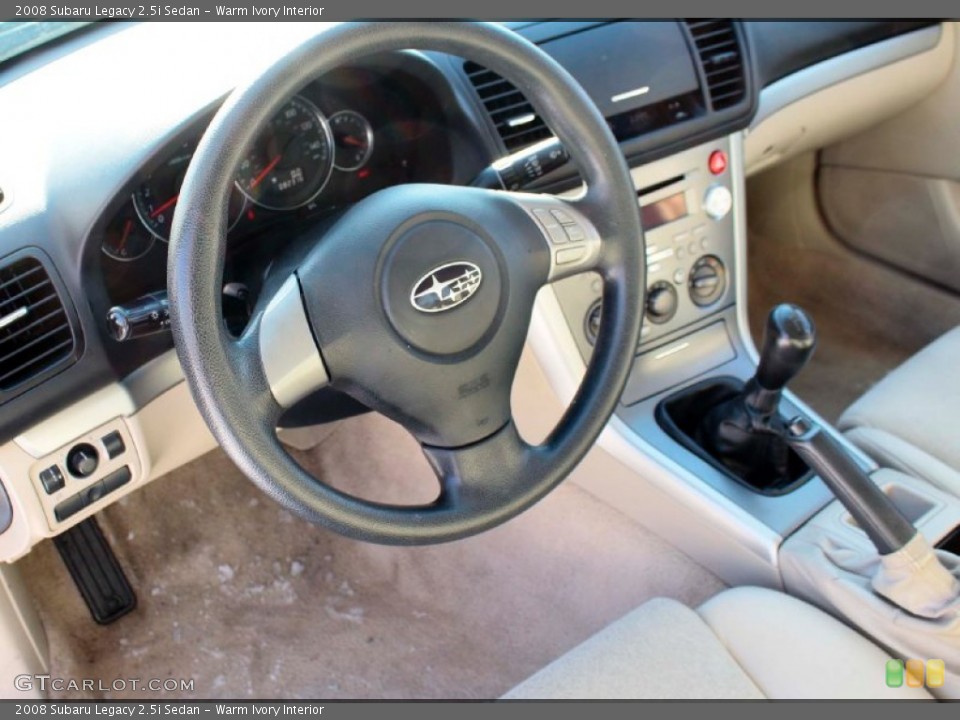 Warm Ivory Interior Prime Interior for the 2008 Subaru Legacy 2.5i Sedan #89117291