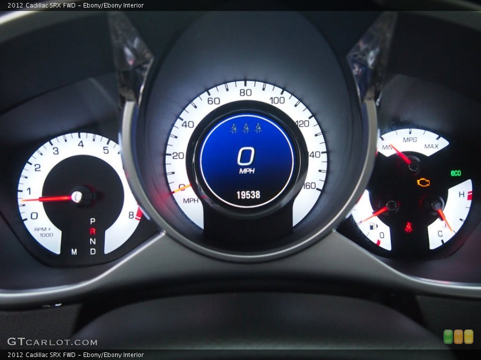 Ebony/Ebony Interior Gauges for the 2012 Cadillac SRX FWD #89119690