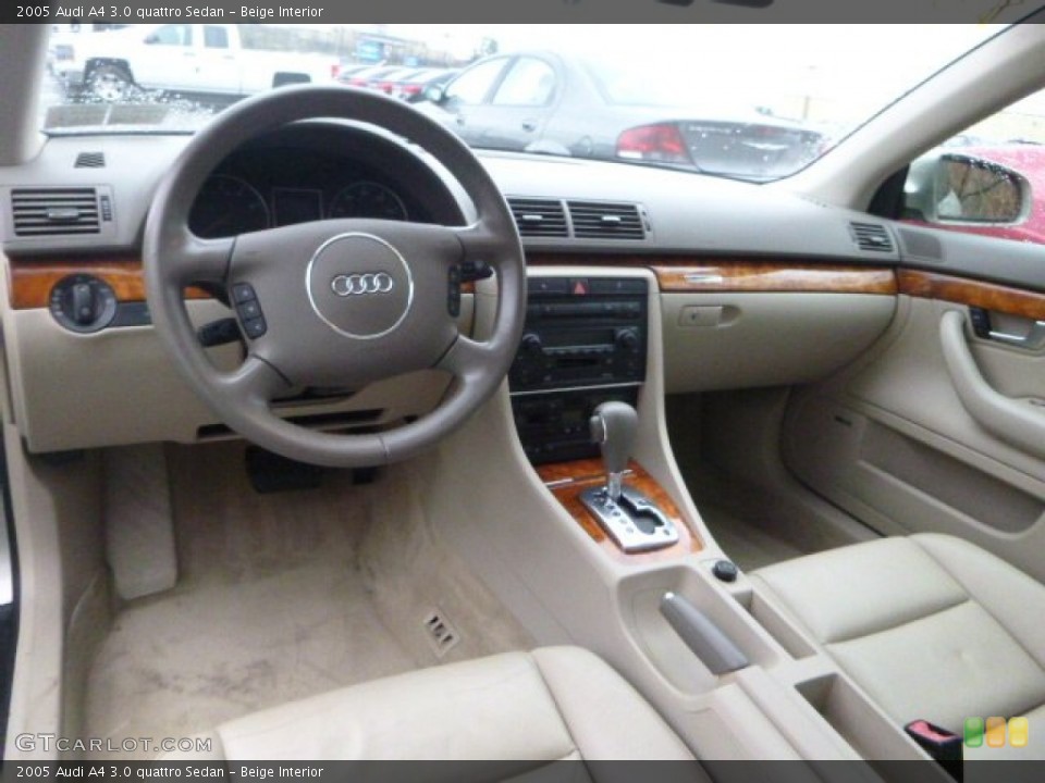 Beige 2005 Audi A4 Interiors