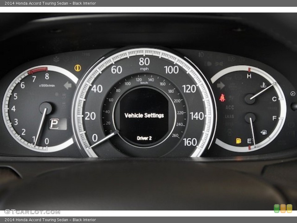 Black Interior Gauges for the 2014 Honda Accord Touring Sedan #89121869