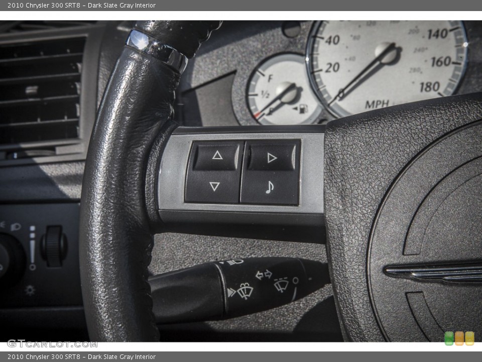 Dark Slate Gray Interior Controls for the 2010 Chrysler 300 SRT8 #89125193