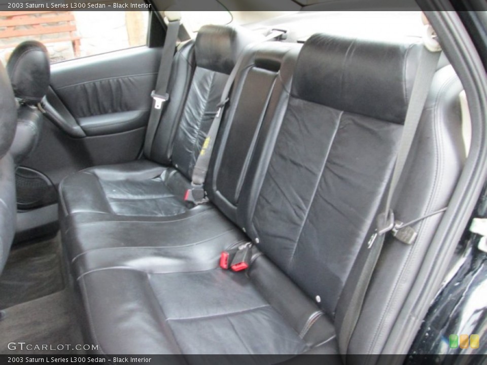 Black Interior Rear Seat for the 2003 Saturn L Series L300 Sedan #89125607