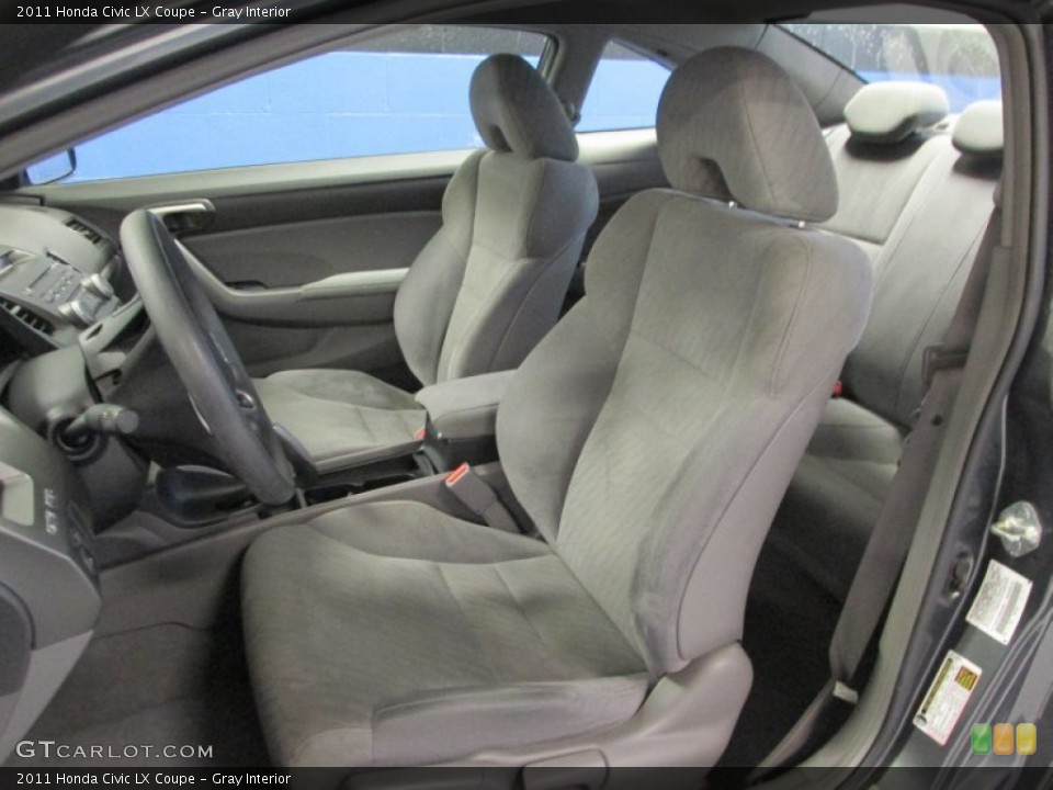 Gray Interior Front Seat for the 2011 Honda Civic LX Coupe #89129683