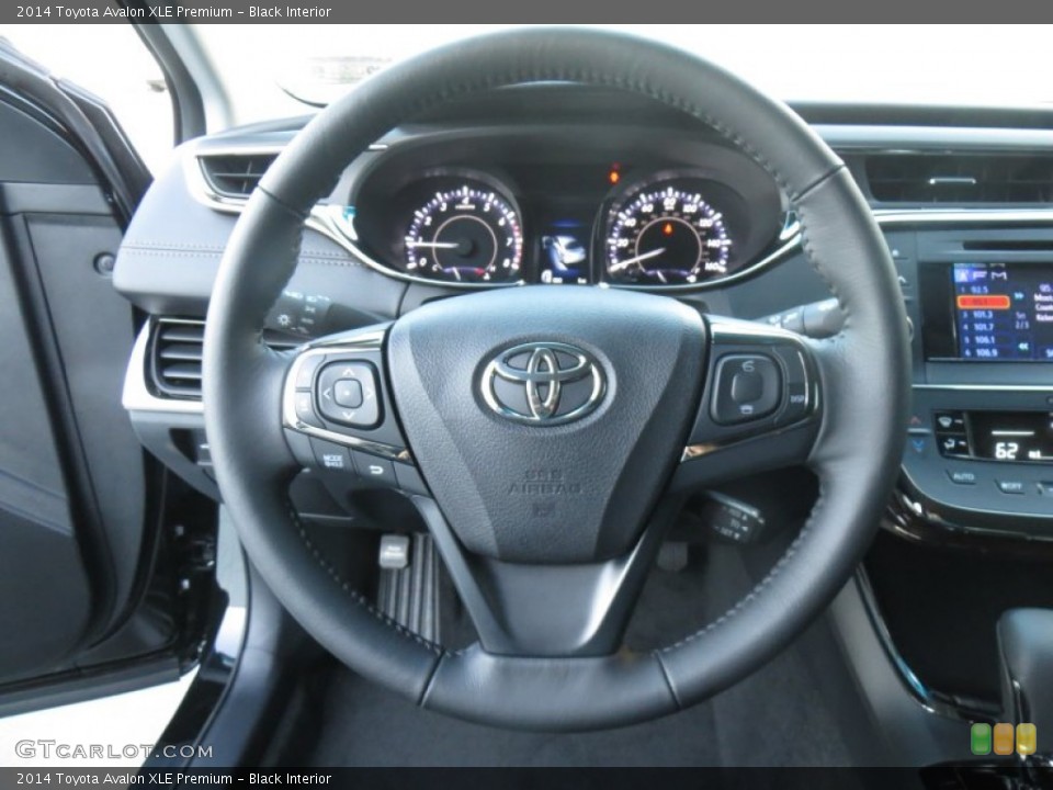 Black Interior Steering Wheel for the 2014 Toyota Avalon XLE Premium #89129900