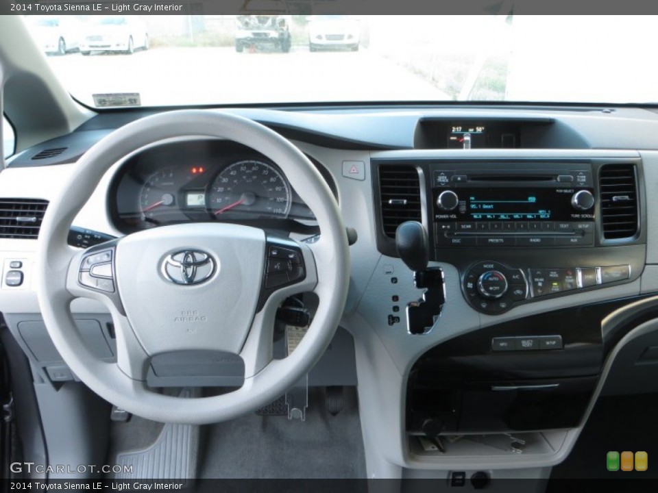 Light Gray Interior Dashboard for the 2014 Toyota Sienna LE #89130608