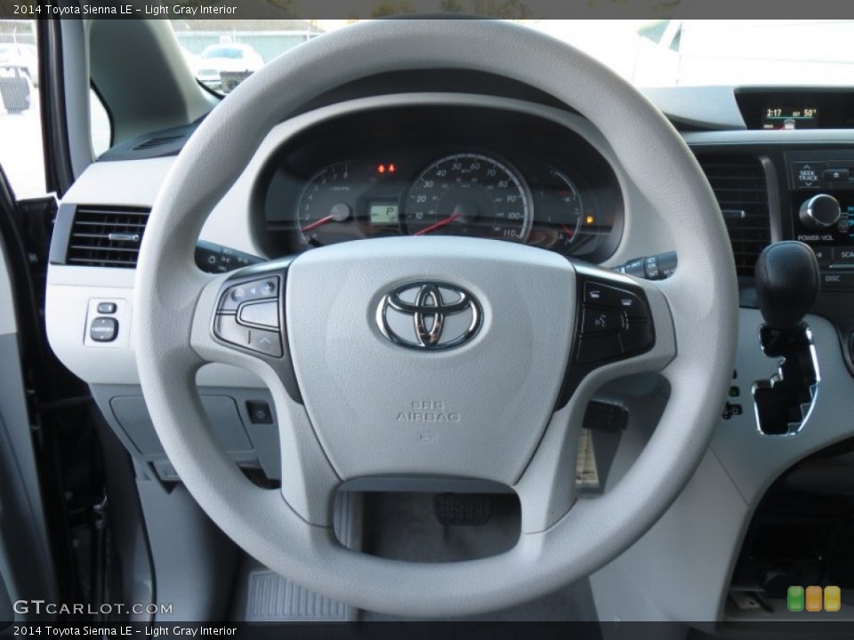 Light Gray Interior Steering Wheel for the 2014 Toyota Sienna LE #89130680